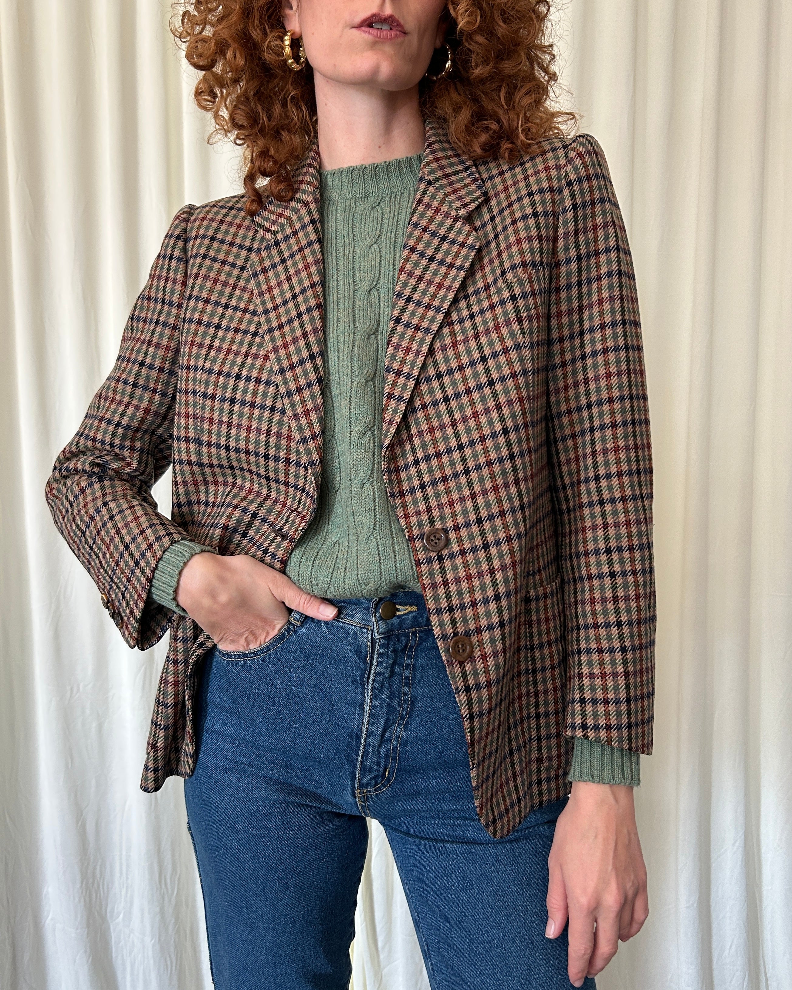 Blazer pied de poule
